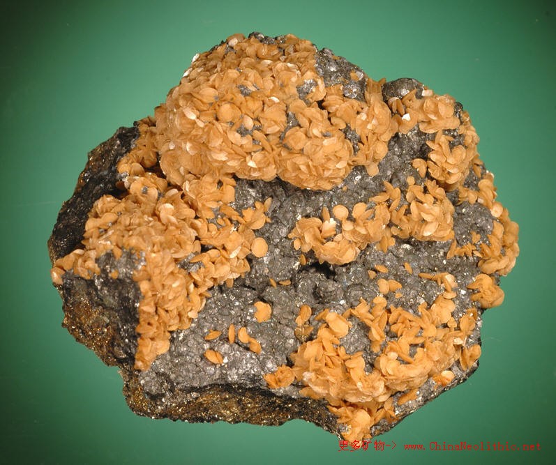 菱铁矿-siderite-矿物图片-矿物百科-中国新石器 矿物晶体-矿物标本