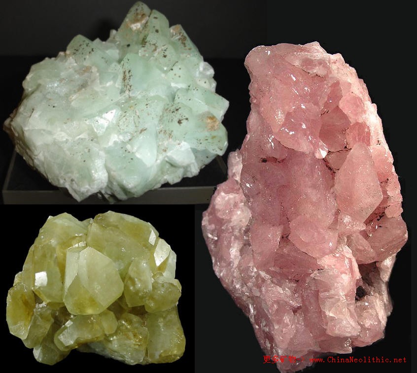 矿物图片 硅硼钙石-datolite