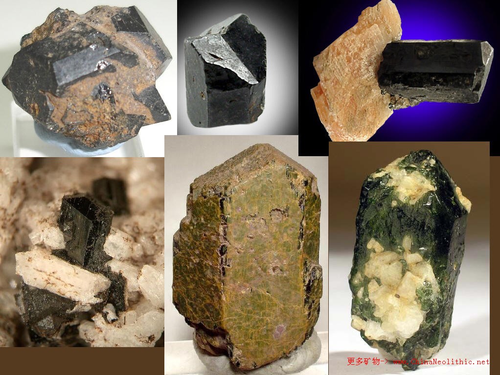 >> 矿物图片 >> 普通辉石-augite