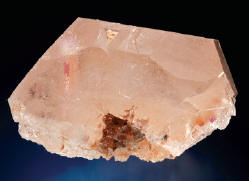 Beryl var. morganite crystal, 6 cm wide. 