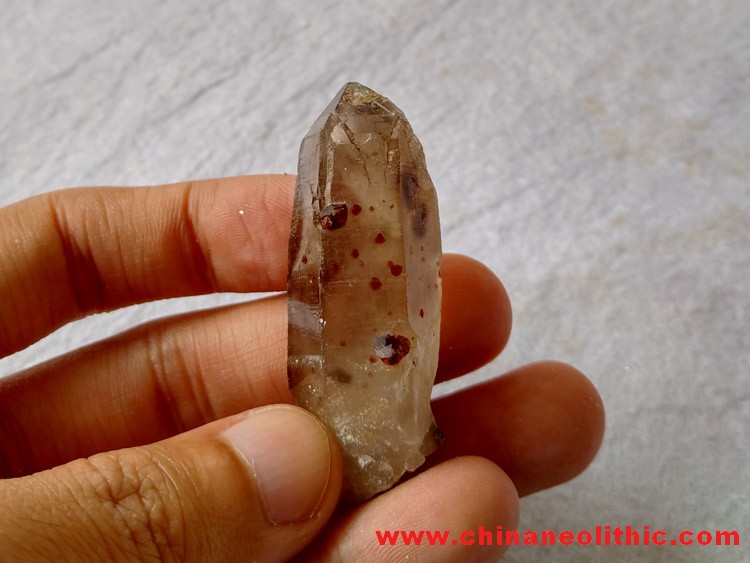 Garnet crystal inclusions package Tijing Microtek stone ore,Garnet,Quartz