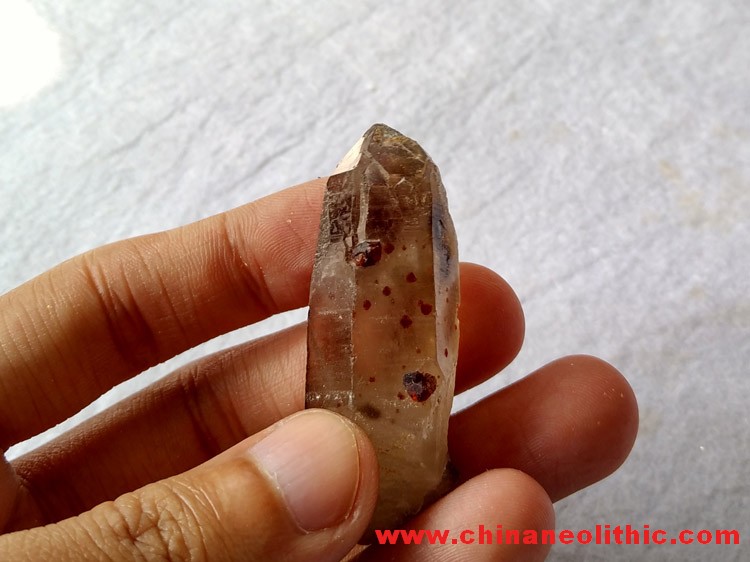 Garnet crystal inclusions package Tijing Microtek stone ore,Garnet,Quartz
