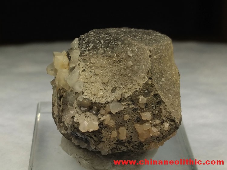 The package of cerussite and calcite mineral galena crystal specimens without a root stone ore gem,Cerussite,Galena,Calcite