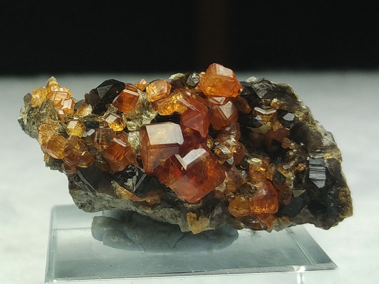 The diamond 12 face manganese aluminum garnet Fanta stone gem mineral crystal specimens stone ore ma,Garnet