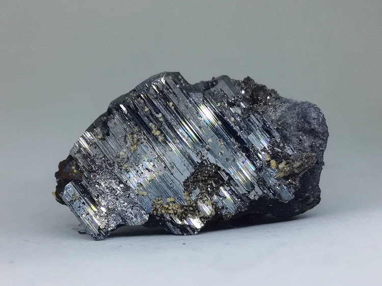 High brightness bournonite and galena paragenetic mineral crystal specimen ornamental stone stone or,Bournonite