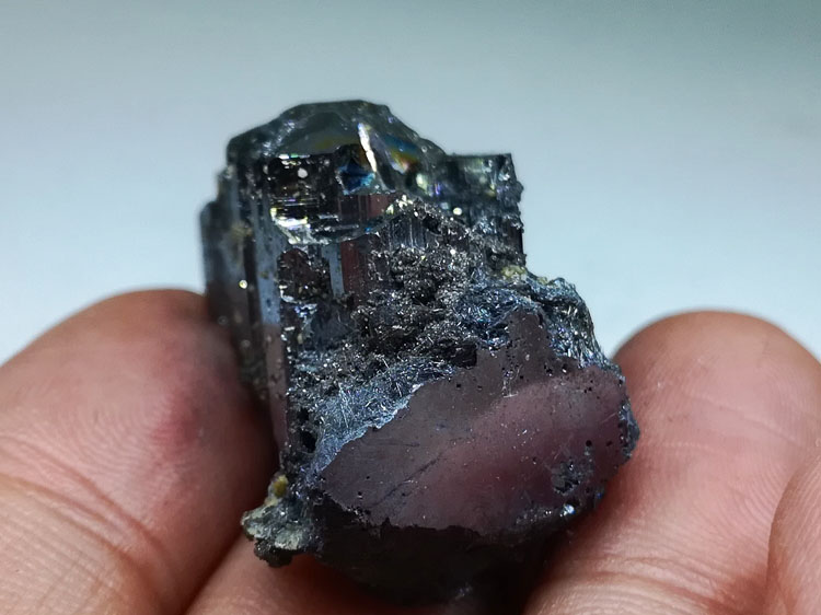 High brightness bournonite and galena paragenetic mineral crystal specimen ornamental stone stone or,Bournonite