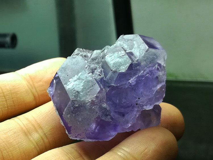 Blue purple Fluorite mineral crystals of the gem stone ore,Fluorite,Quartz,Pyrites