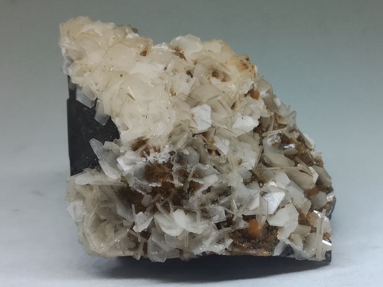Stilbite and mineral calcite, smoky quartz crystal specimens gem stone ore,Stilbite,Calcite,Quartz
