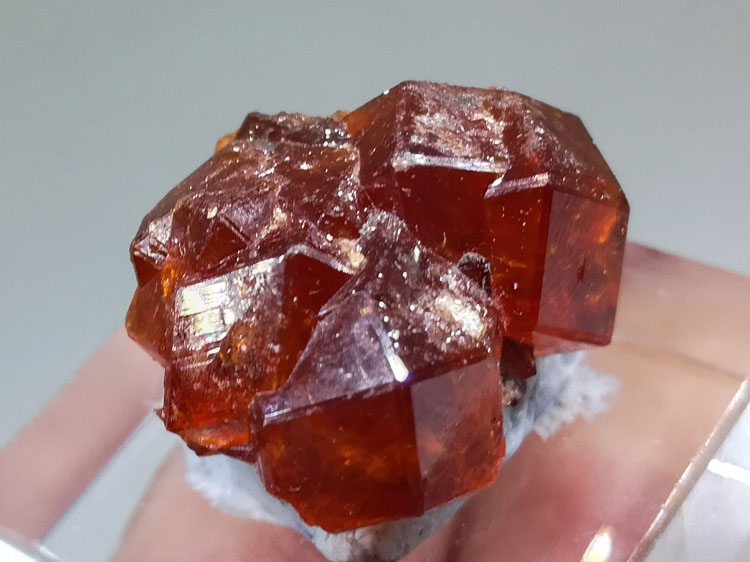 Orange red gem stone Fanta manganese aluminum garnet crystal gem stone raw ore mineral samples,Garnet