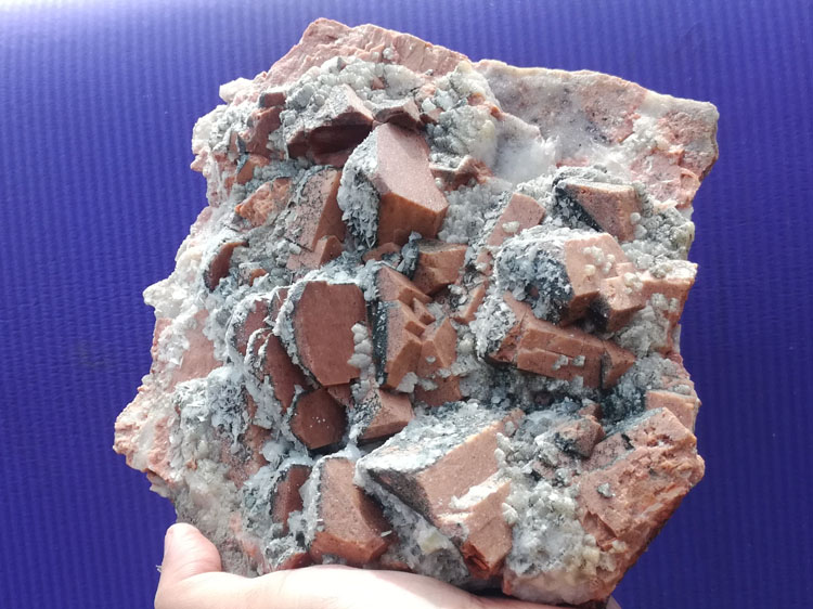 Pink feldspar and calcite mineral samples flake Crystal Gemstone stone ore pictographic stone stone,Feldspar,Calcite