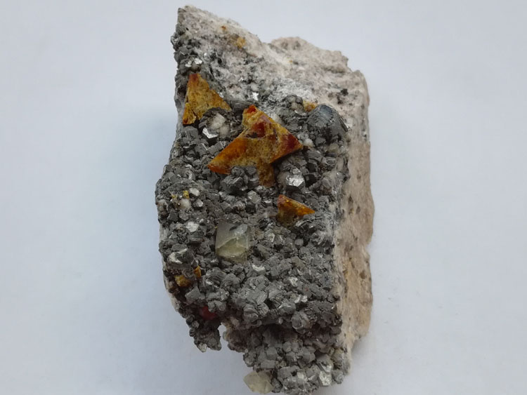 HELVITE and fluorite, Spessartite garnet mineral crystal gem stone ore material specimens,Helvite,Garnet,Fluorite