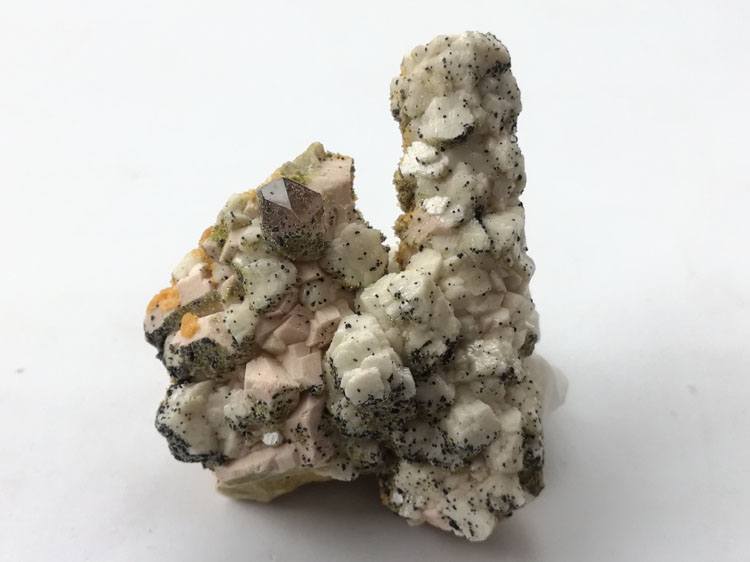 Stalactite like feldspar and zeolite, tea crystal, smoky quartz paragenetic mineral specimen, crysta,Feldspar,Quartz,Stilbite