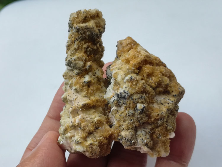 Stalactite like feldspar and zeolite, tea crystal, smoky quartz paragenetic mineral specimen, crysta,Feldspar,Quartz,Stilbite