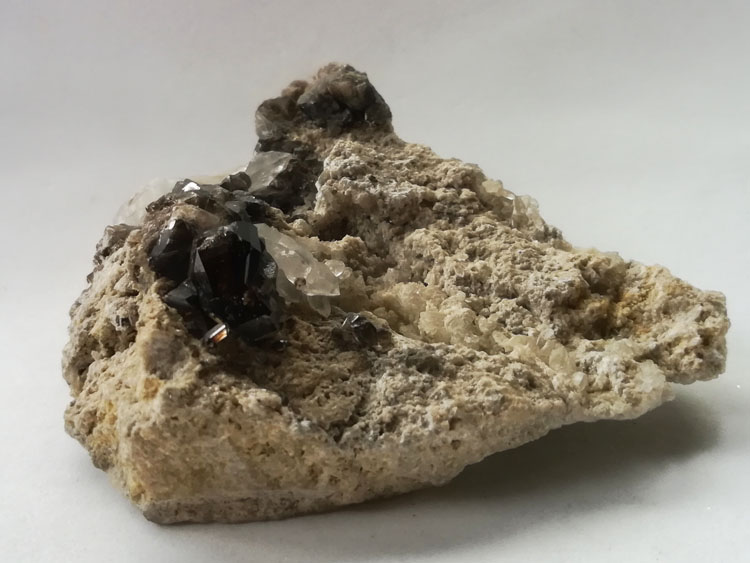 Transparent Cassiterite and Quartz Symbiotic Mineral Specimens Crystal Gemstone Raw Ore,Cassiterite,Quartz