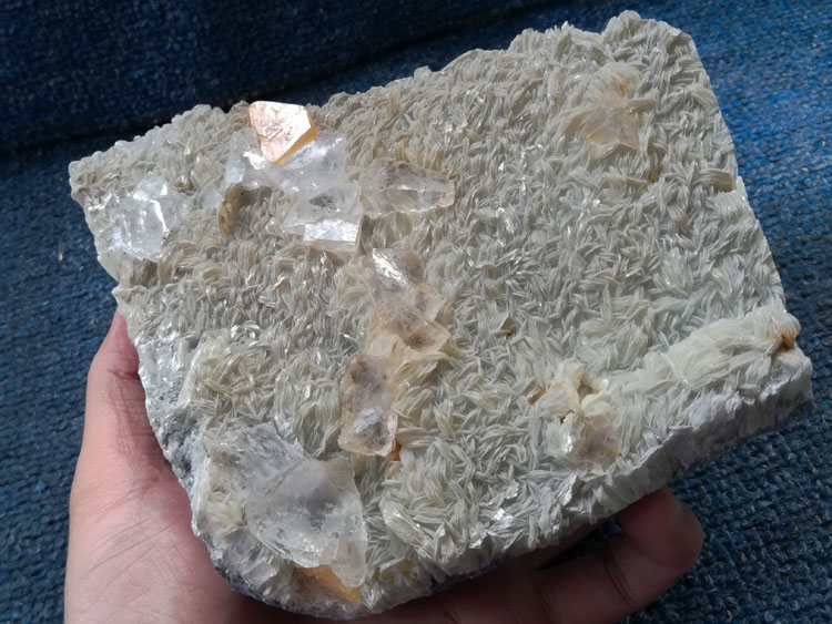 Crystal Specimens of Colourless Transparent Fluorite and Scheelite and Mica Ore, Raw Gems,Fluorite,Mica,Scheelite