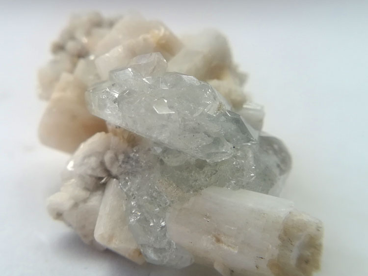 Plate shaped Aquamarine and Feldspar,Mica mineral crystal specimens gem stone ore,Aquamarine,Mica,Feldspar
