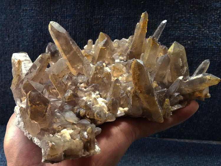 Very glossy Smoky Quartz and feldspar symbiotic mineral specimens Crystal gemstone protolith,Quartz,Feldspar