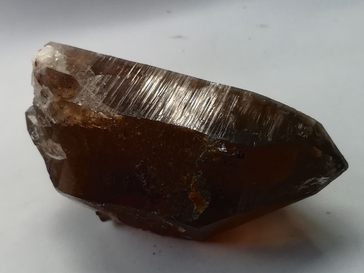 Crystal protolith of Smoky Quartz mineral specimens with super transparent luster,Quartz