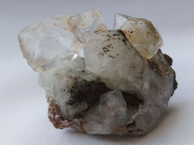 Clorless transparent Fluorite,Quartz,Helvite Mineral Specimens Mineral Crystals Gem Materials,Fluorite,Quartz,Helvite