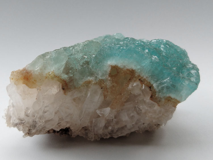 Light blue Hemimorphite Quartz gem mineral stone ore samples,Hemimorphite,Quartz