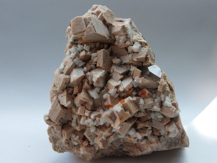 Manganese-aluminum Garnet Spessartine,Orthoclase Microcline Albite,Smoky Quartz Mineral Specimens,Garnet,Feldspar,Quartz,Mica