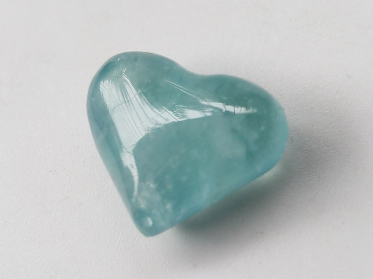 Aquamarine Love peach shape Naked Stone Necklace Pendant ring jewel,Aquamarine