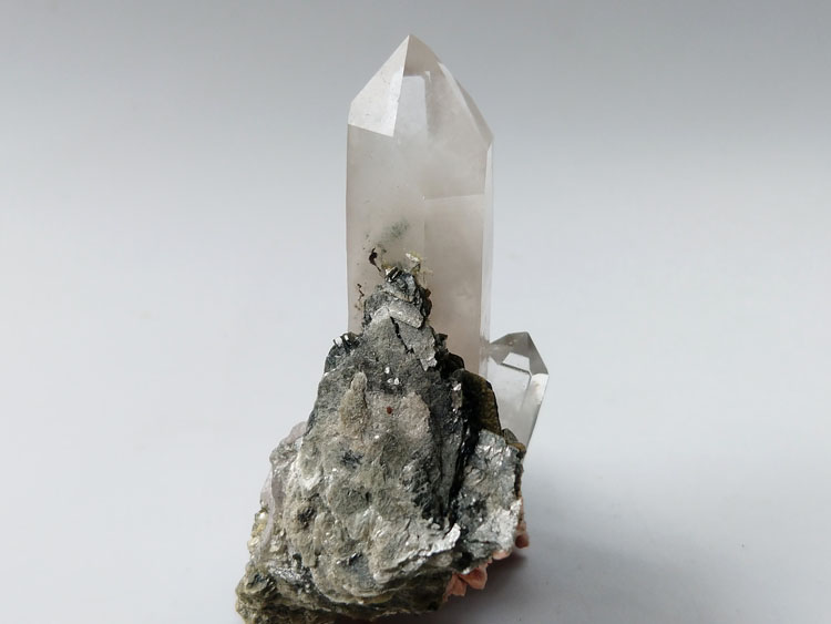 Opalescent Smoky Quartz Mica Mineral Specimens Mineral Crystals Gem Materials,Quartz,Mica