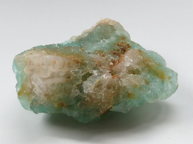 Light blue Hemimorphite Quartz Mineral Specimens Mineral Crystals Gem Materials,Hemimorphite,Quartz