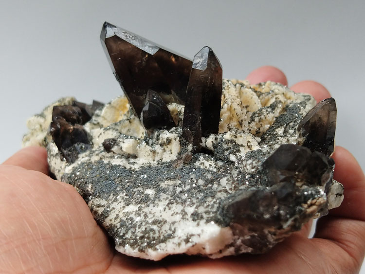 Smoky Quartz Orthoclase Microcline Albite  Feldspar Mineral Specimens Mineral Crystals Gem Materials,Quartz,Feldspar