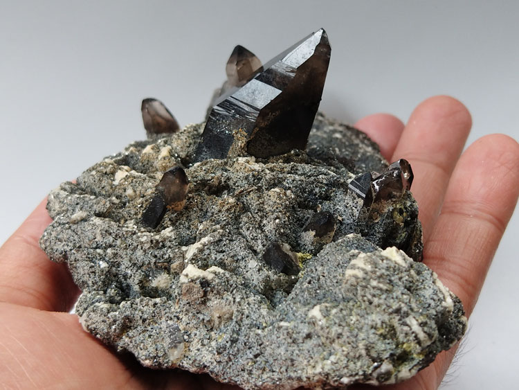 Smoky Quartz Orthoclase Microcline Albite  Feldspar Mineral Specimens Mineral Crystals Gem Materials,Quartz,Feldspar