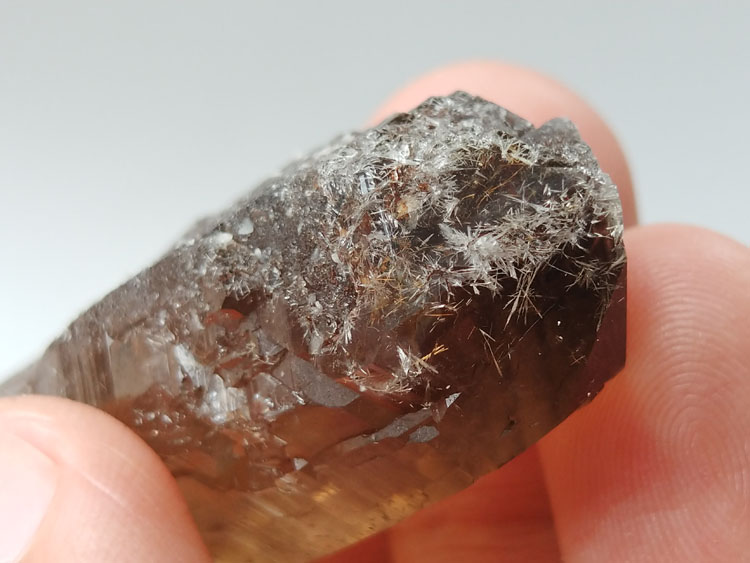 Inclusions Manganese-aluminum Garnet Spessartine,Smoky Quartz Mineral Specimens Mineral Crystals Gem,Garnet,Quartz