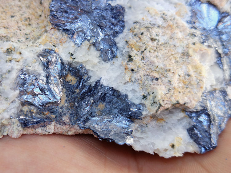 Fujian, China Molybdenite Granite Mineral Specimen Crystal Gem,Molybdenite