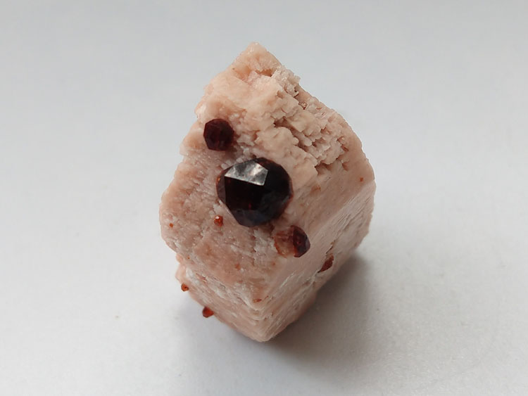 Garnet Spessartine Microcline Feldspar Mineral Specimens Crystals Gem,Garnet,Feldspar