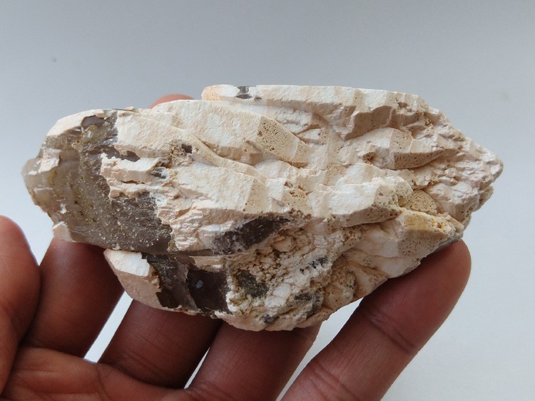 Feldspar wrapped Smoky Quartz Mineral Specimen Crystal Gem,Feldspar,Quartz